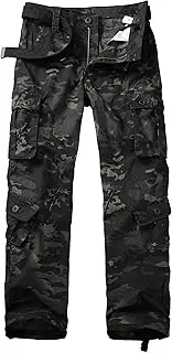 [GSGGIG] Men's Outdoor Hiking Pants, Tactical Pants Lightweight Casual Work Ripstop Cargo Pants for Men with Pockets