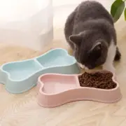 Anti Rollover Dogs Feeder Double-head Bowls Feeding and Water