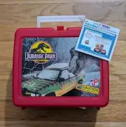 Vintage 1992 Jurassic Park Red Lunchbox & Thermos w/ Original Tags Brand New