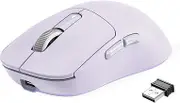 A.JAZZ x Attack Shark X3 Gaming Mouse, Ultra-Lightweight 49g, Wireless 2.4G/Bluetooth/Wired Type-C, Original Phase PAW3395 Sensor, Highest Class Accuracy, 26000DPI-Purple