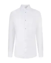 Dolce Gabbana Long Sleeved Tuxedo Shirt SHIRTS CM42,SHIRTS CM43,SHIRTS CM40,SHIRTS CM41,SHIRTS CM39,SHIRTS CM38,SHIRTS CM44 White