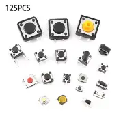 25-Type Assorted Micro Switch Push Tact Button ON/OFF Touch Button Switch Kit a
