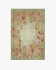 120' x 185' | Machine Washable Runner Rug | Kid & Pet Friendly | Indoor Rug | Sanderson Bird of Paradise Silver Fern Rug | Ruggable