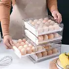 Storage Container Double-layer Egg Holder Stackable Refrigerator Box