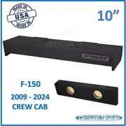 2009-2024 F150 Crew Cab 10" Dual Speaker Box Subwoofer Enclosure Sub Box