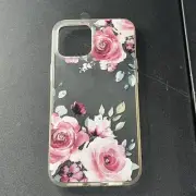 iPhone 13 Pro Max Silicone Case Pink/Clear Roses