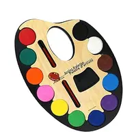 Generisch Watercolour Paint Adult Set, 12-Coloured Children's Painting Set, Art Supplies, Paint Kit with Oval Palette Design for Thanksgiving, Christmas