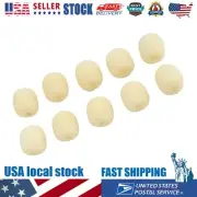 10Pcs Microphone Foam Windscreen Cover for Gaming Headset Headworn Mic Beige