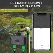 Bluetooth Tuya Timer Dual Outlet Irrigation Water Valve For Drip Irrigation