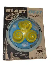 BLAST OFF! skill game vintage toy by ALDON - 50s or 60s, NOS on CARD USA