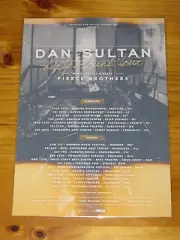 DAN SULTAN - DIRTY GROUND Australian Tour - Laminated Promotional Poster