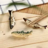 在飛比找樂天市場購物網優惠-zakka日式 雜貨秋刀魚 筷子架 陶瓷筷拖 日式家居 創意