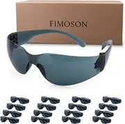 [FIMOSON] Clear Safety Glasses, Protective Eyewear for Men Women,Scratch Resistant Wrap Around Eyewear,Meets ANSI Z87.1