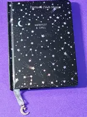 Manifest & Chill Stars and Moon Hardcover Notebook Journal