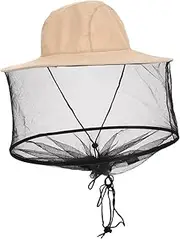 NULYLU Foldable Outdoor Hat Mesh Veil Sun Defense Cap for Beekeeping Hiking Breathable Mesh