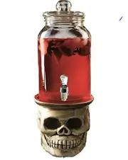 Circleware 1 Gallon Beverage Dispenser on a Skull Base Brand new in Damaged box