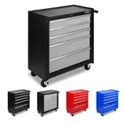 5 Drawer Tool Box Cabinet Trolley Chest Garage Storage Organiser Toolbox Steel
