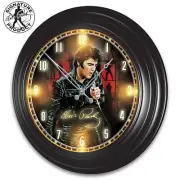Bradford Exchange Elvis Presley Indoor and Outdoor Illuminated Atomic Clock 14"