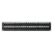 Construct Pro 48-Port Cat6 Rack Mount Patch Panel (19”/2U, RoHS Approved)