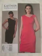 Vogue 1205 Kay Unger New York American Designer Dress Pattern Size 8-14 Uncut