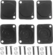 BESTYASH 20pcs Heavy-duty Blank Panel Cover for Chassis Connectors Easy-install Metal Mounting Plate Versatile Wall Faceplate for Electrical Outlets and Audio Equipment