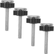 Kisangel 4pcs Gate Replacement Parts Non Drilling Extension Screws Durable Rods for Pet Safety Gates Easy Installation Without Wall Damage