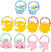 Kisangel 10pcs Baby Hair Ties Mini Stretchy Hair Bands Elastic for Kids Girls Boys