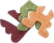 BELLIFFY Toys Chewing Sticks Treats Interactive Toys for Rabbits Hamsters Guinea Pigs Chinchillas Gerbils 3-Color Christmas Tree