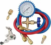 Anneome Professional Ac Manifold Gauge Set for Car Air Conditioning System Service Tools