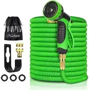 Expandable Garden Hose, 75ft Garden Hose Flexible Water Hose Lightweight 3-Layer