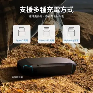 【Philips 飛利浦】DLP7725N 10000mAh 15W 3孔輸出 太陽能行動電源