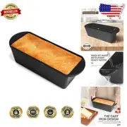 Durable 13x5 Inch Cast Iron Bread Pan for Perfect Sourdough and Sandwich Loaves