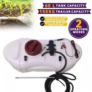 60L ATV Spot Sprayer Weed Spray Garden Boom 12V Pump Tank Farm Chemical