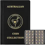 Coin Collection Book Holder Album for Collectors, 10 Pages 150 Pockets 4.5 x 4.5cm(1.77 x 1.77 Inch) Coin Albums Penny Collecting Book,Coin Storage Album Books for Coin Storage,Money Currency