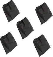 Milisten 5pcs Beauty Dress Bath Towels Spa Towel Wrap Bath Skirt Wrap Women's Wearable Shower Skirt Salon Bathrobe Black Non-woven Fabric