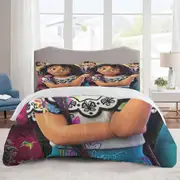 v1735 Bed Sheets Bedding Encanto Bedding Sets Cartoon Duvet Cover Lightweight 3 Piece Bet Sets for Kids Boys Girls (1 Duvet Cover and 2 Pillowcases)