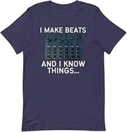 Novelty Techno Music Lover DJ Mixing Beatmaking Enthusiast Hilarious Controller, Heather Midnight Navy, X-Large