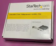 StarTech 2-Port USB 3.1 PCIe Card - 10Gbps/Port - Dual USB-A Ports - PEXUSB312A2