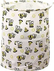 Baby Hamper - Space-Saving Baby Laundry Hamper - Cute Aesthetic Colorful Decorative Nursery Room Bathroom Storage for Toddler Children