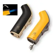 Galiner Metal Windproof Cigarette Cigar Lighter 2 Jet Torch Blue Flame W/ Punch
