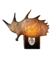 Wolf Antler Night Light Bedroom Cabin Woods Home Lake House Child Cayote Howl
