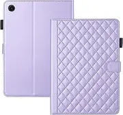Case for Samsung Galaxy Tab A8 10.5 2021 2022 SM-X200 X207，PU Leather Multi-Angle Viewing Stand Shockproof Flip Case with Card Slot (Purple)