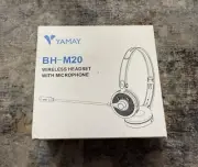 Yamay BH-M20 Wireless Headset with Microphone Bluetooth Noise Cancellation New