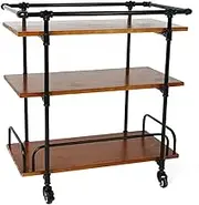 Home Side Table Display Cabinet Vegetable Racks for Kitchens Utility Cart Home Bar Cart Serving Trolleys Sideboard Kitchen Rack 2 Styles(B)