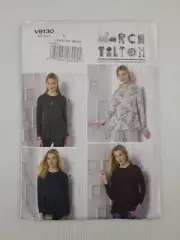 Vogue Sewing Pattern 9130 V9130 Misses Tops Pattern Size XS-Med 4-14 NEW