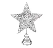 Gisela Graham White Christmas Star Tree Topper Feature - Christmas Gift Idea