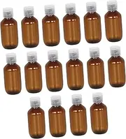 16Pcs Travel Bottles Refillable Lotion Dispensers for Shampoo Body Wash and Face Portable Squeeze Bottles with Containers and Flip Caps