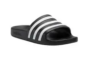 Adidas Unisex Adilette Aqua Slides (Core Black/Cloud White/Core Black)