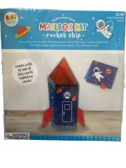 Lolli and Pip Make your own Mailbox Kit Rocket Ship Valentines