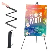 Easel Stand for Display 63'' Easels for Wedding Sign, Poster, Painting Black